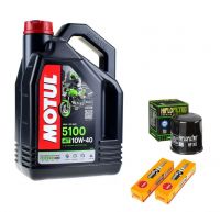 Olej Motul filtr oleju świece NGK do Honda NT700V 06-13r.