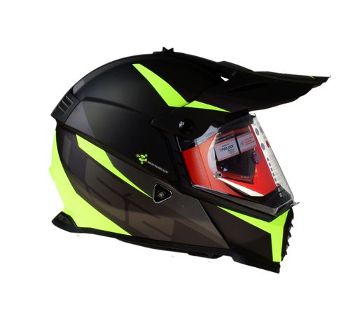 kask ls2 dual mx436 evo router yellow