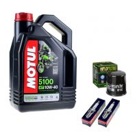 Olej Motul + Filtr oleju + Świece Honda NT700V Deauville 06-13